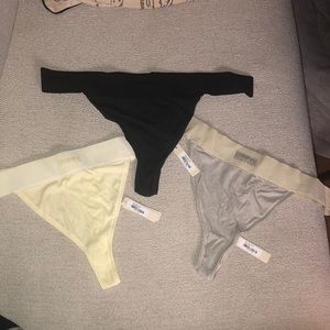 LOT of 3 NWT SKIMS soft lounge rib thongs NEVER WORN